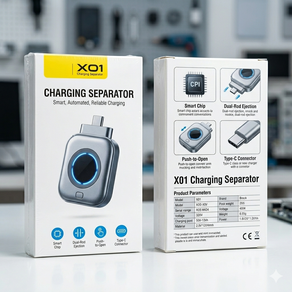 X01 Next-Gen Smart Charging Separator (Auto-Eject & Battery Protection)