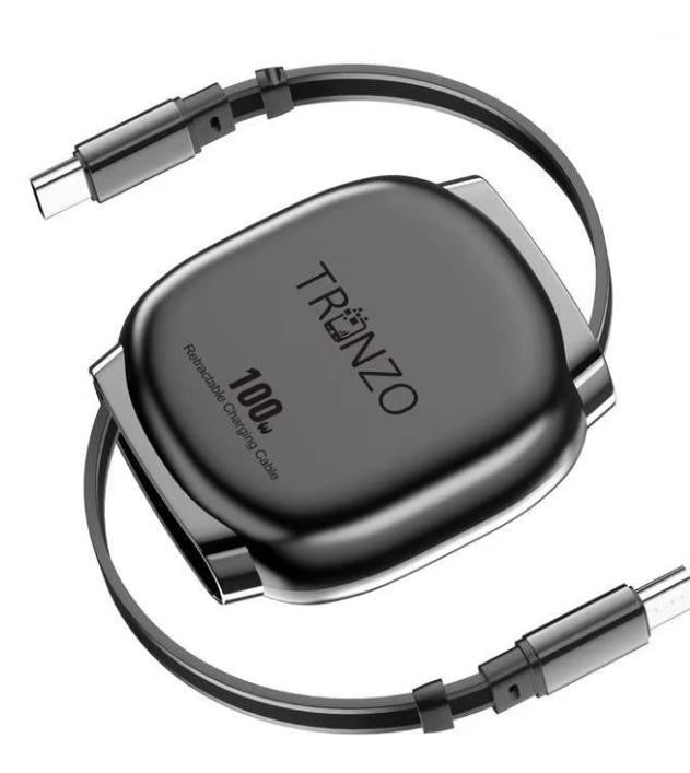 Tronzo 100W Retractable Fast Charging Cable (Type-C to Type-C / Type-C to Lightning)
