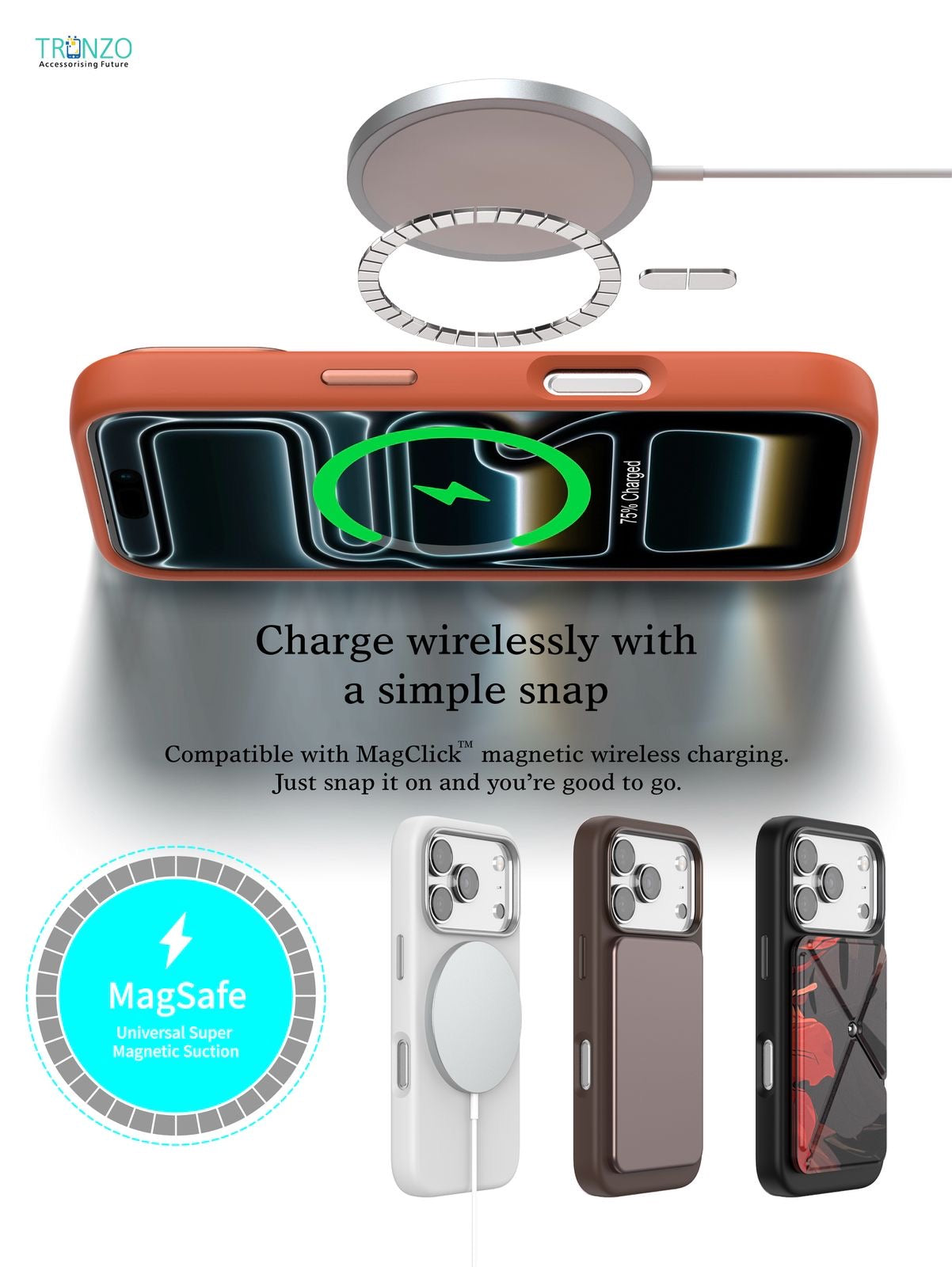 TRONZO Luxury Liquid Silicone Case for iPhone 17 Pro | Ultra-Reduced Skin-Like Feel & MagSafe Compatible