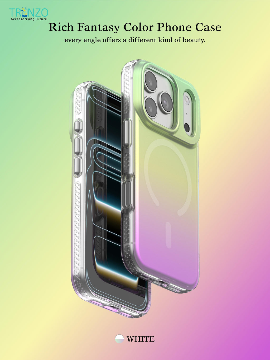 TRONZO Gradient Luxury Magnetic Case for iPhone - MagClick™ Seamless Charging