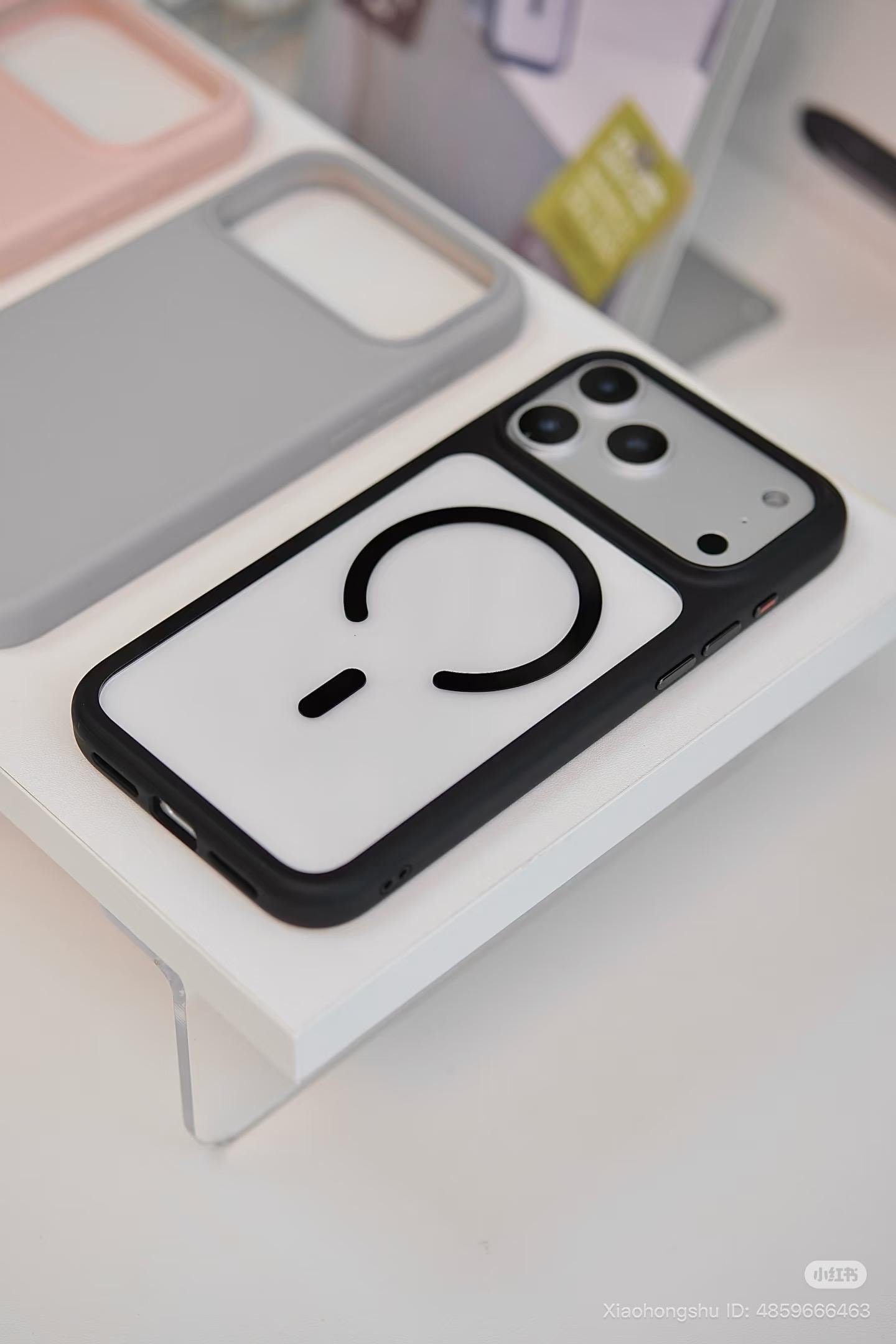 Minimalist Matte Dual-Tone MagSafe Compatible iPhone Case with Independent Camera Protection Bumper