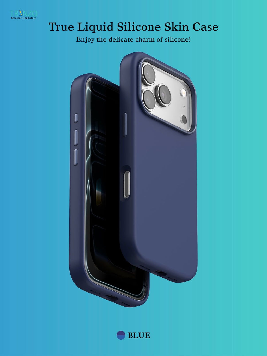 TRONZO Luxury Liquid Silicone Case for iPhone 17 Pro | Ultra-Reduced Skin-Like Feel & MagSafe Compatible