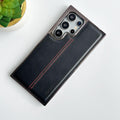 Premium Stitched Leather Case for Samsung Galaxy S23 Ultra / S24 / S24Ultra /S24fe / S25 /S25ultra /s25fe / S26 /S26Ultra  | Luxury Back Cover