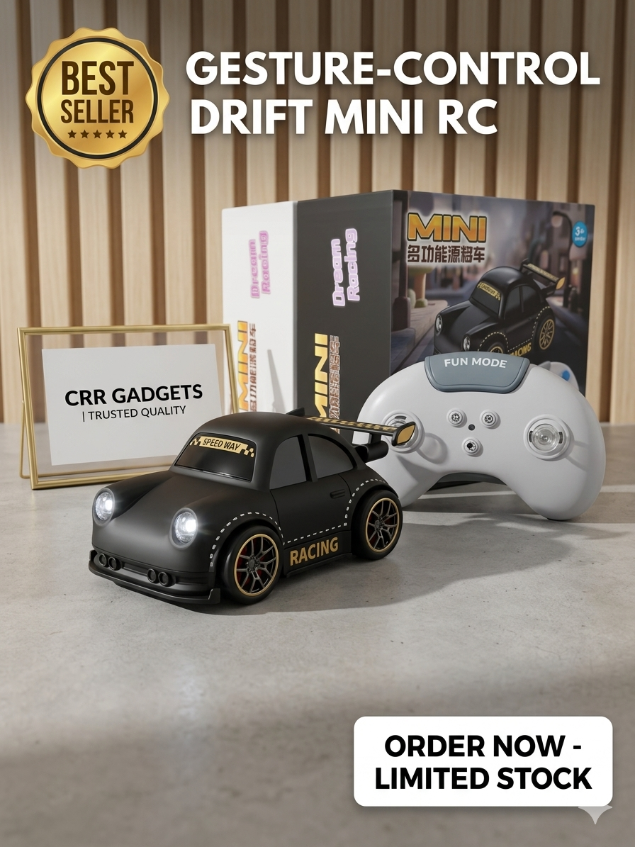 Gesture Control Mini Drift RC Car – Smart Hand Sensor Racing Car (Premium Matte Black)
