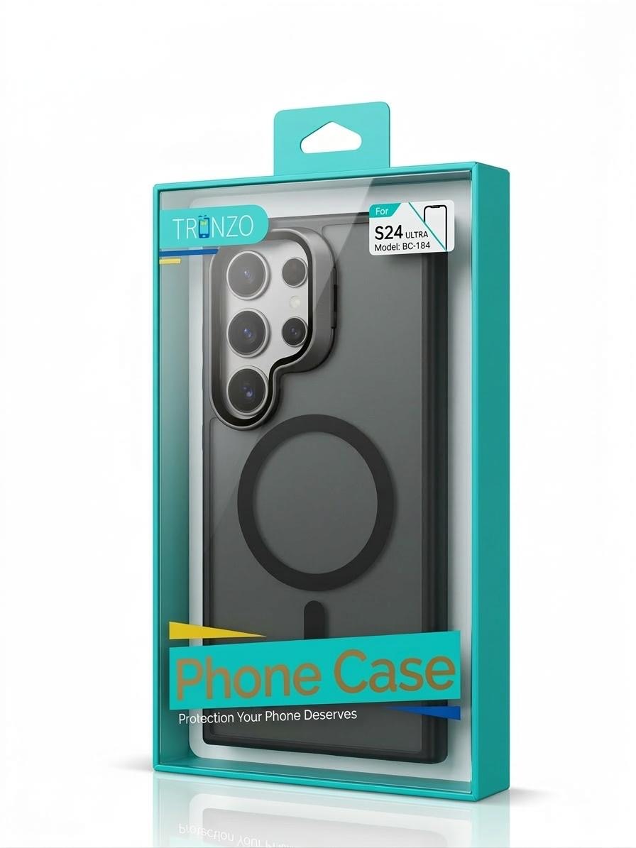 Tronzo Military-Grade Shockproof Translucent Case with MagSafe Alignment & Aluminum Glass Lens Frame for Galaxy S Ultra Series