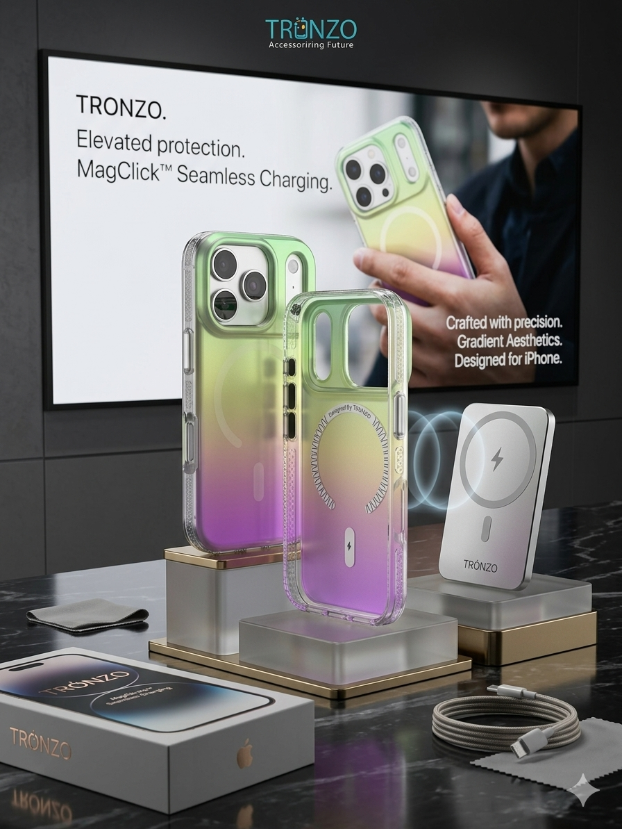 TRONZO Gradient Luxury Magnetic Case for iPhone - MagClick™ Seamless Charging