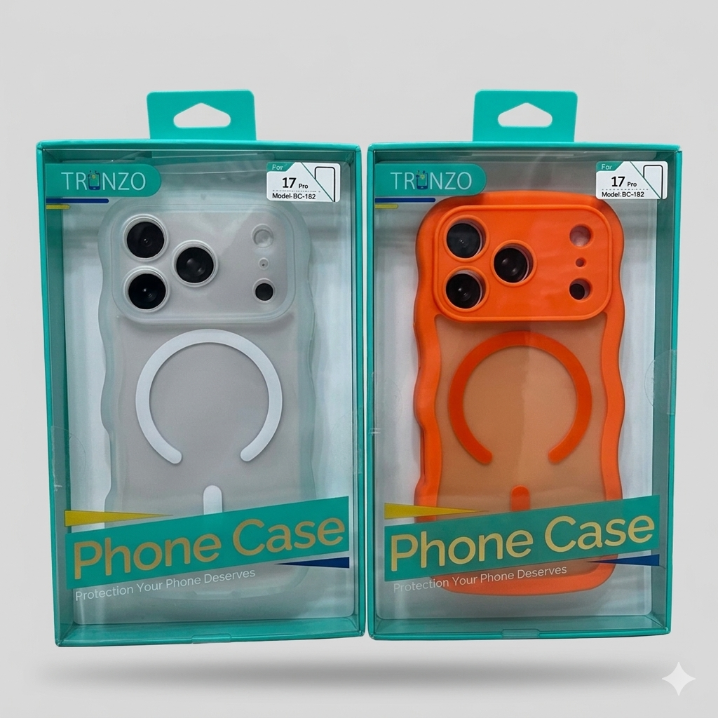 Tronzo Luxury Wavy Matte MagSafe Case for iPhone 17 Pro
