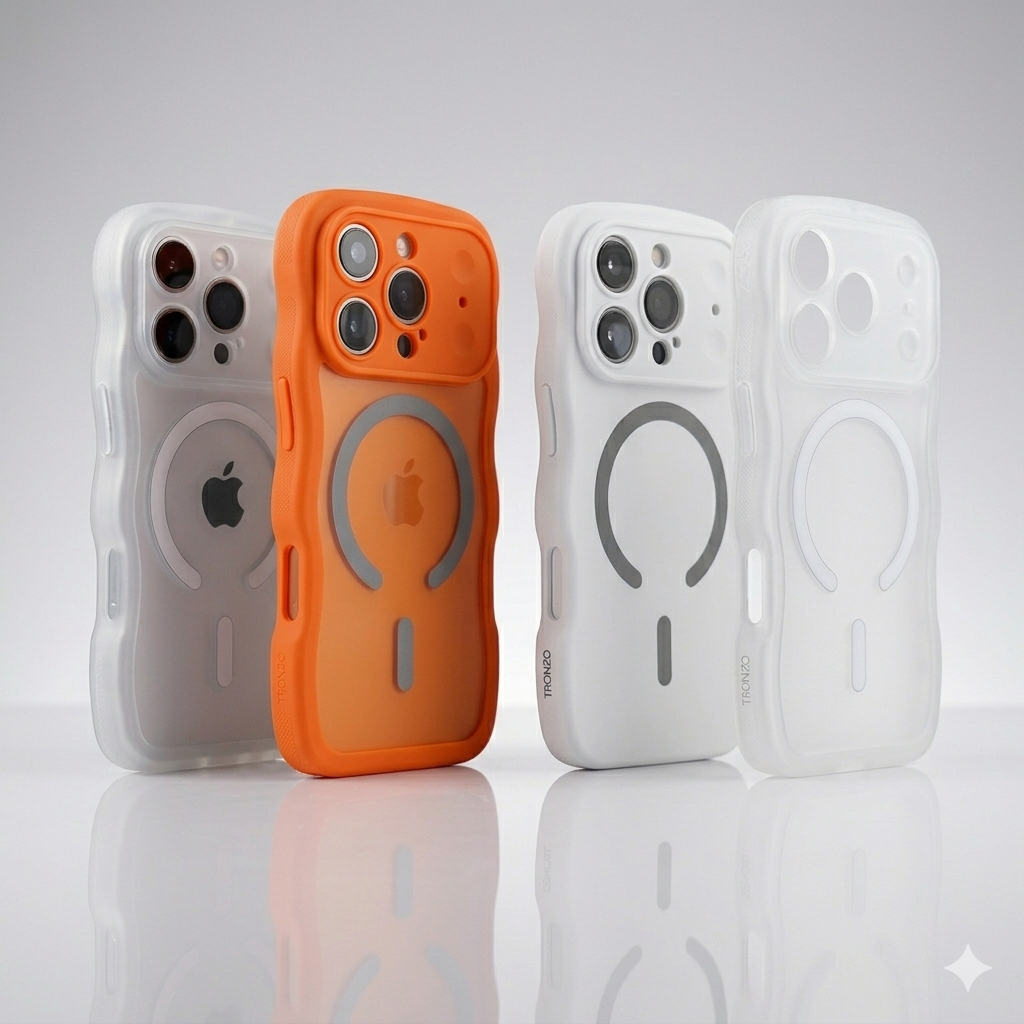 Tronzo Luxury Wavy Matte MagSafe Case for iPhone 17 Pro