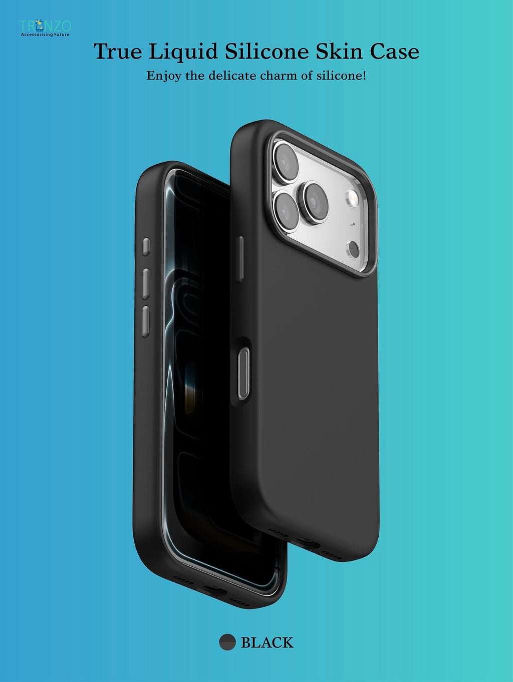 TRONZO Luxury Liquid Silicone Case for iPhone 17 Pro | Ultra-Reduced Skin-Like Feel & MagSafe Compatible